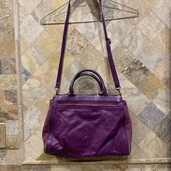 Vintage Toriy Burch Purple Bag - Picture 3 of 11